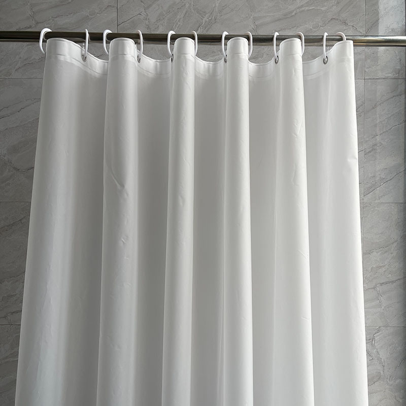 Hot Selling Factory Customizable Shower Curtain Bathroom Transparent Shower Curtain Waterproof and Mildew-Proof Partition Curtain Frosted Water Curtain